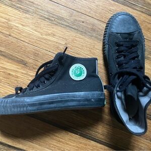 P.F. Flyers Black High Top Sneakers